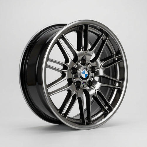 BMW E39 Style 65 18 inch staggered wheel angled view